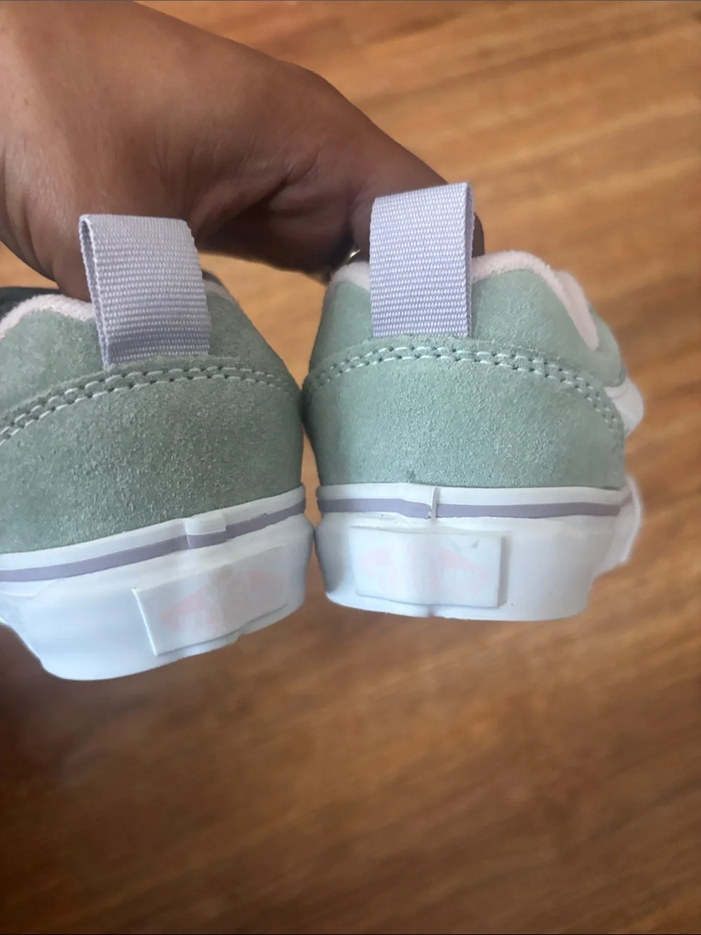 Vans Kids Mint Green & Lavender Lace Skate Sneakers